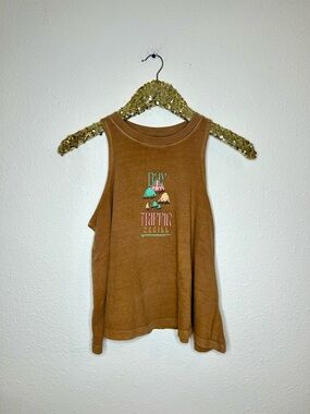 O’Neill Day Trippin’ Mushroom Graphic Rust Brown Muscle Tank XS